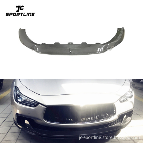Carbon Fiber Front Lip Spoiler for Maserati Ghibli S Q4 Sedan 2014-2016